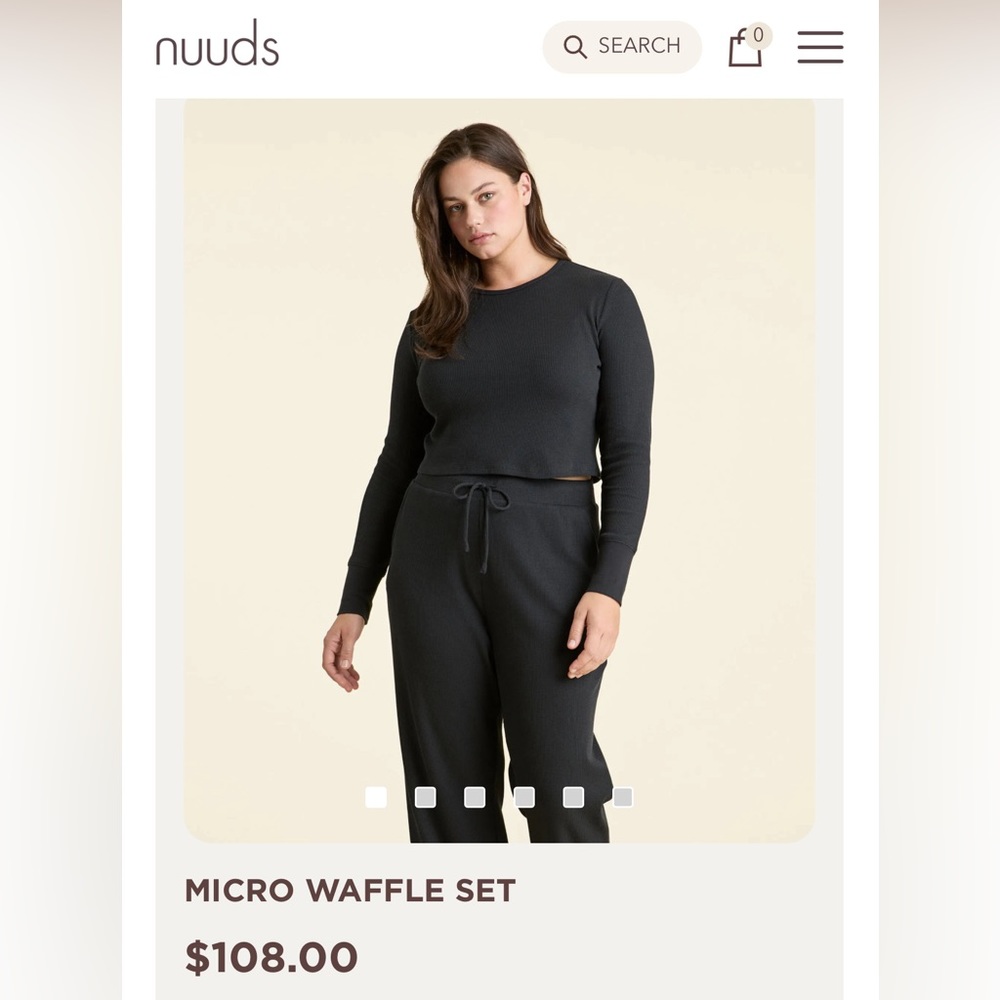 Nuuds Micro Waffle Set - Size Small